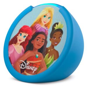 Amazon Echo Pop Kids Disney Princess Alexa 1a Generación 2023 - Azul - Imagen 2
