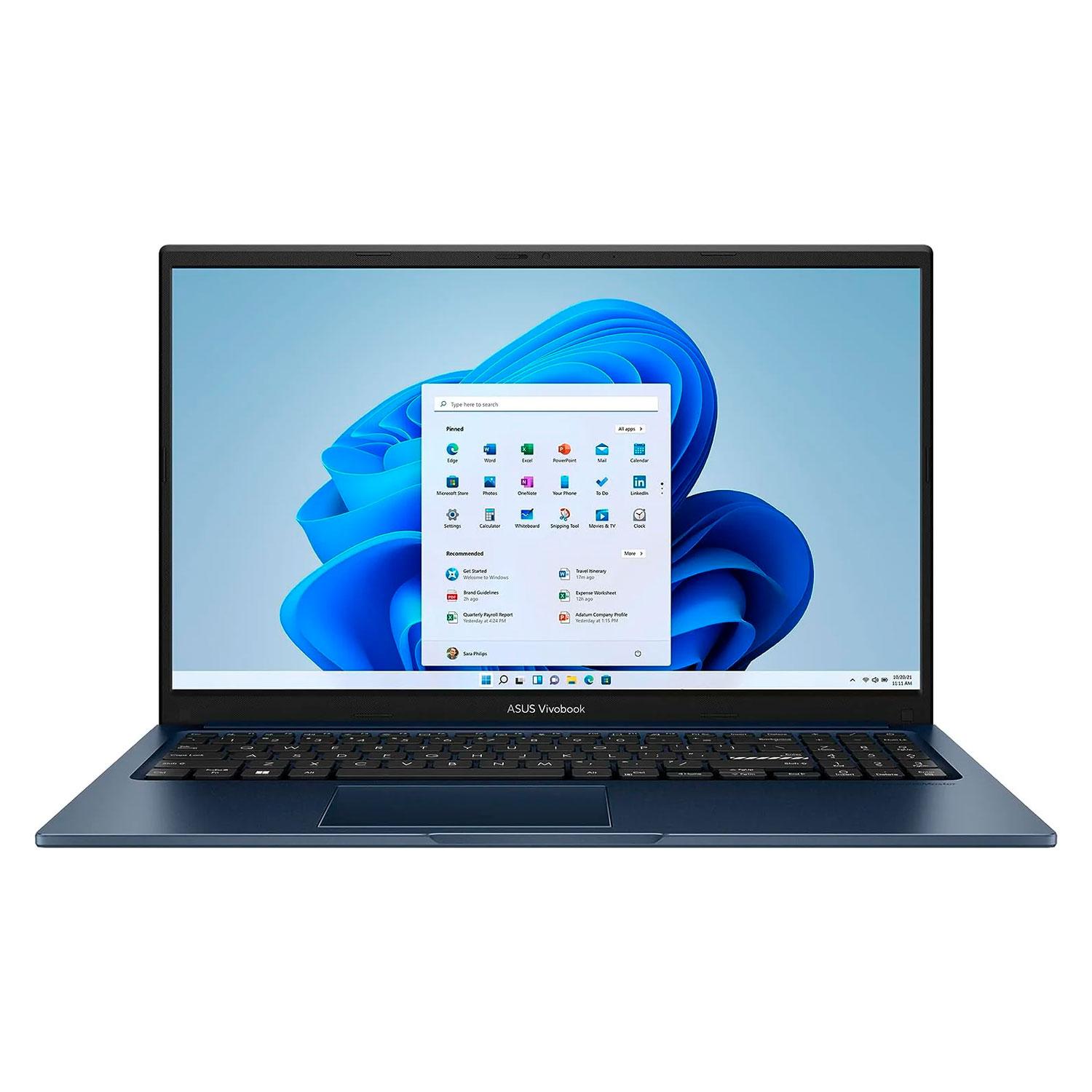 Notebook Asus Vivobook 15 F1504za-wh52 De 15,6" Con Intel Core I3-1215u, Ssd De 256 Gb Y 8 Gb De Ram, Color Azul