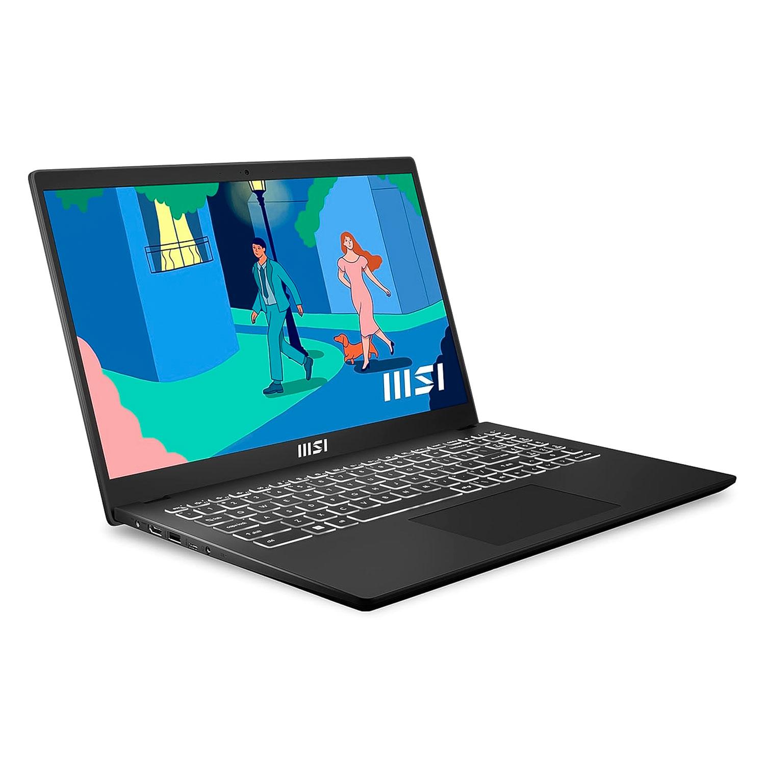 Alternative view of Notebook Msi Modern 15 B12m-454us De 15,6" Con Intel Core I7-1255u, Ssd De 512 Gb, 16 Gb De Ram, Color Negro