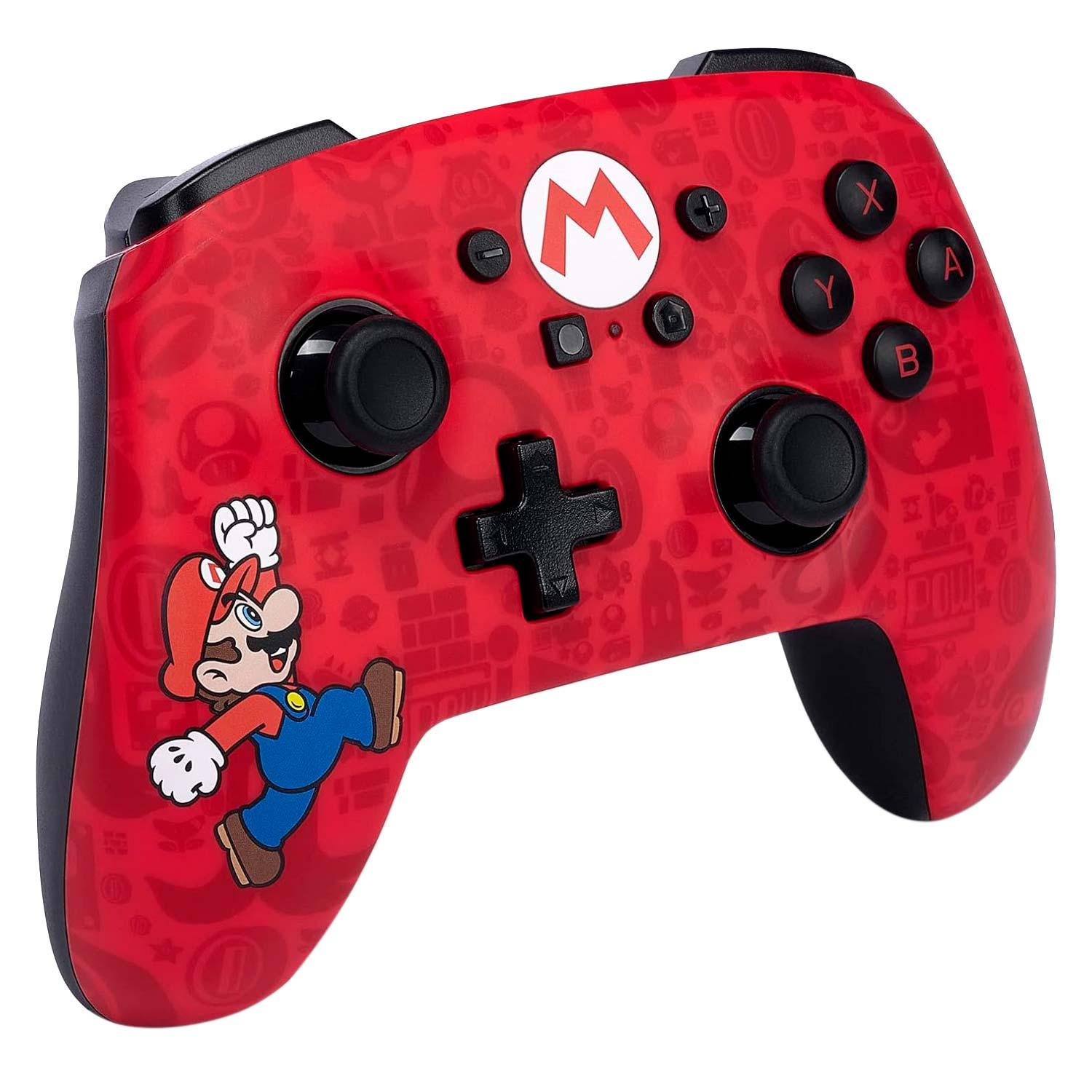 Alternative view of Controlador Inalámbrico Powera Enhanced Wireless Here We Go Mario Para Nintendo Switch - Pwa-a-00654