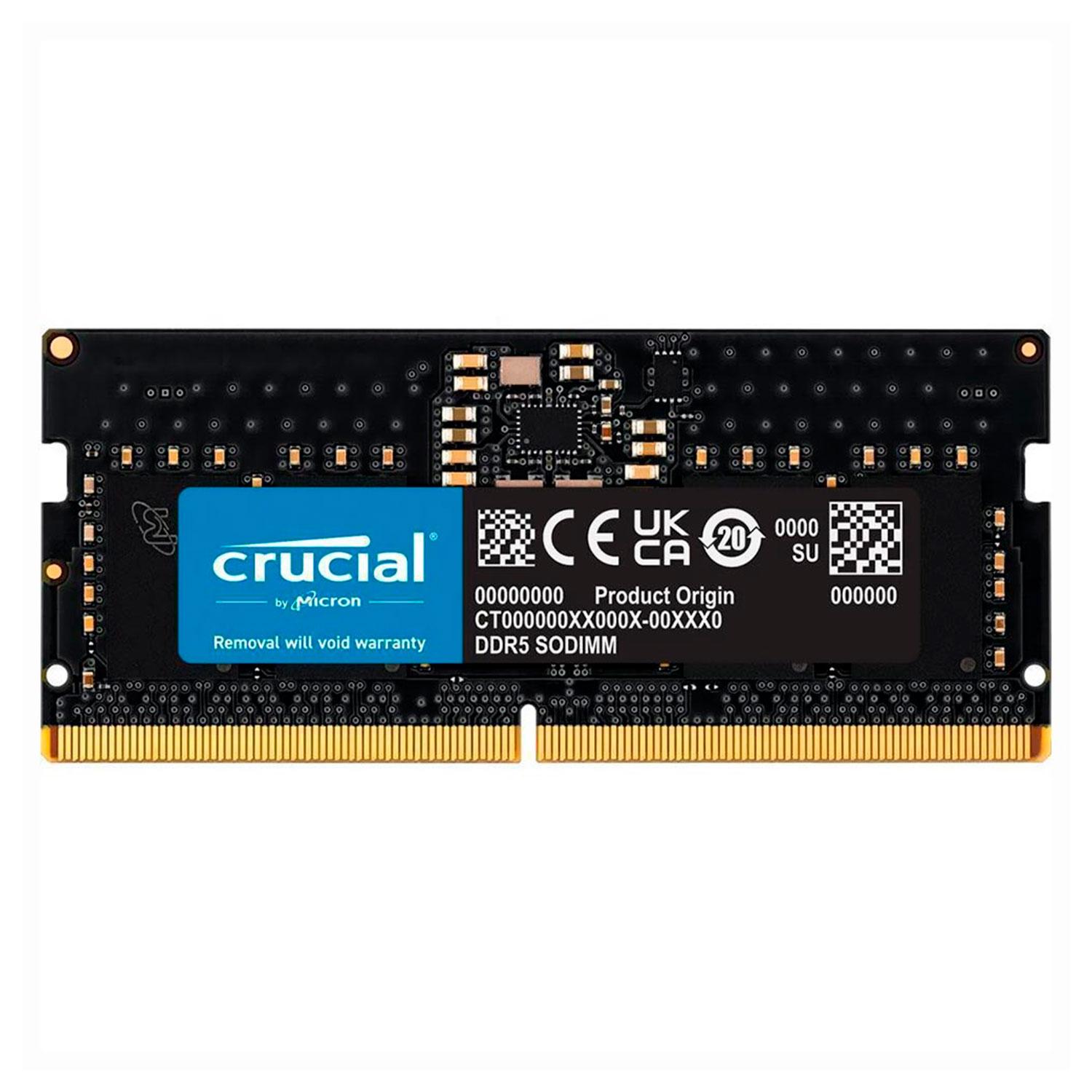 Memoria Ram Crucial Ddr5 De 8 Gb Y 4800 Mhz Para Notebook: Ct8g48c40s5