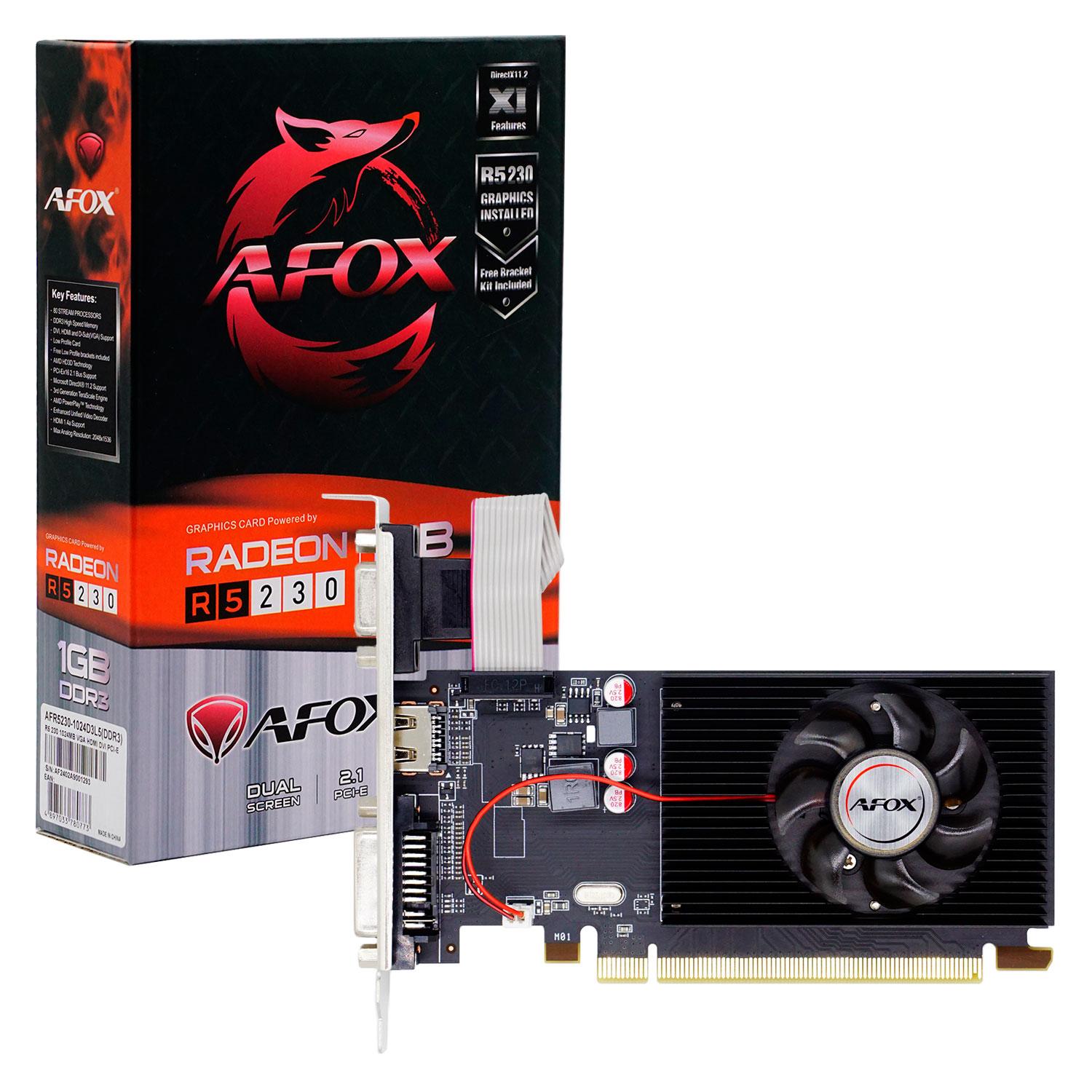 Tarjeta De Video Afox Amd Radeon R5 230 1 Gb Ddr3 - Afr5230-1024d3l5