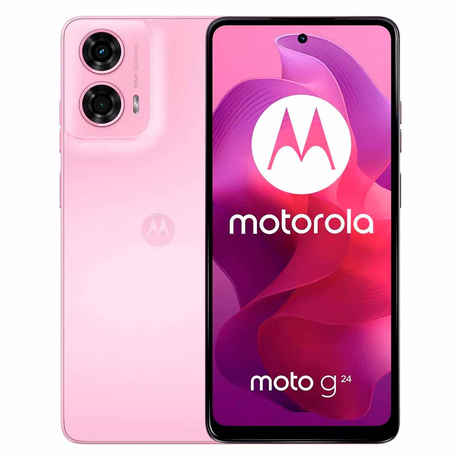 Smartphone Motorola Moto G24 Xt-2423-3 128gb 8gb Ram Dual Sim Pantalla 6.56" - Rosa