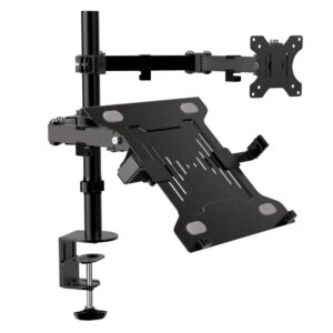 Soporte Articulado Para Monitor Y Notebook Klip Xtreme Kmm-301 De 32" A 15,6" - Negro