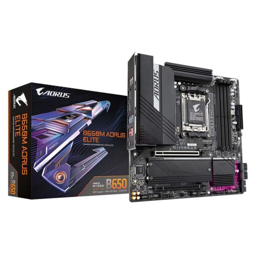 Placa Madre Gigabyte B650m Aorus Elite Ax Ddr5 Socket Am5 Chipset Amd B650 Micro Atx