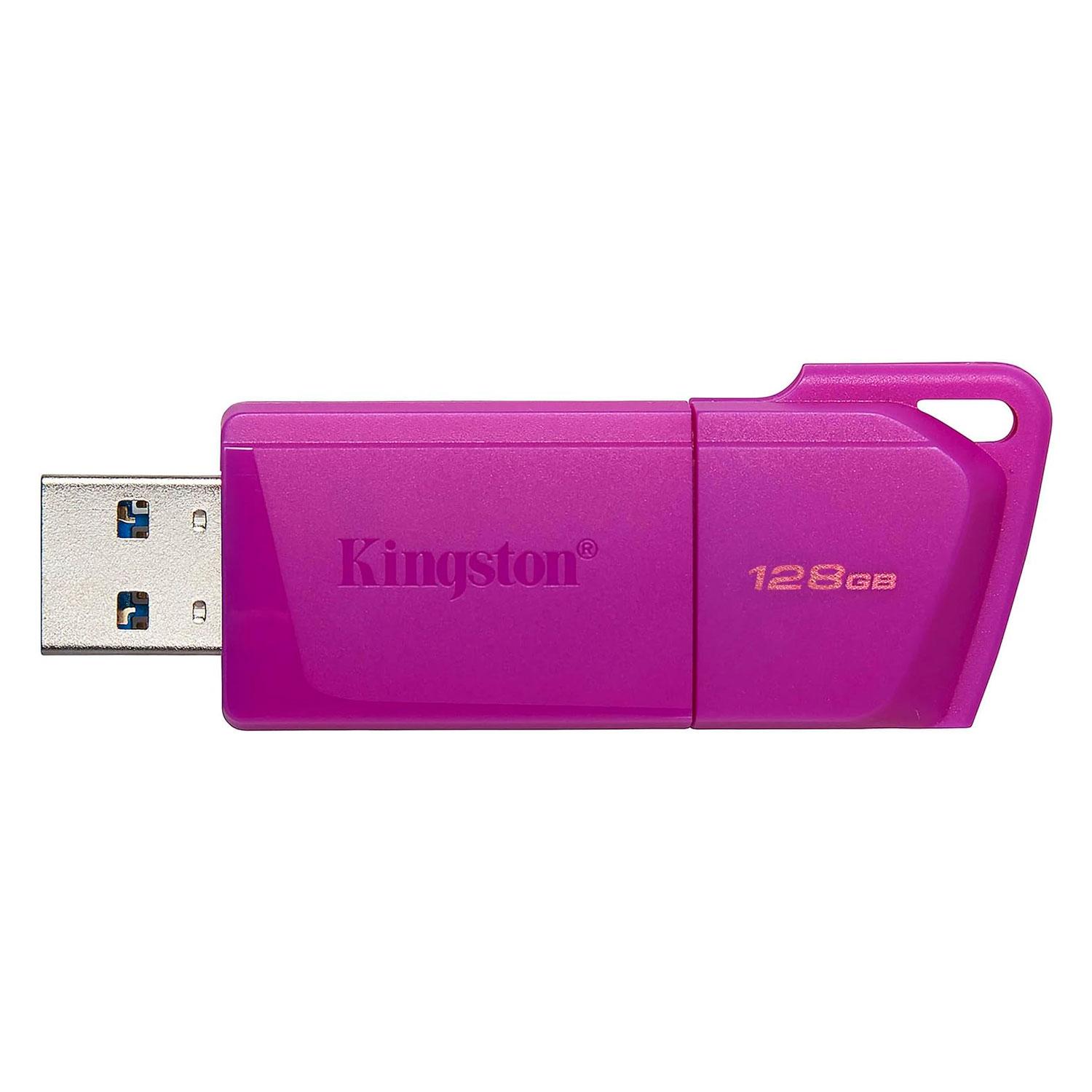 Memoria Usb 3.2 Datatraveler Exodia De 128 Gb De Kingston, Color Morado Kc-u2l128-7lp