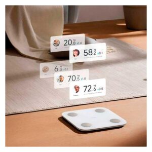 Báscula Corporal Digital Xiaomi Mi Body Composition Scale S400 Bhr7793gl Bluetooth 150kg - Blanco - Imagen 2