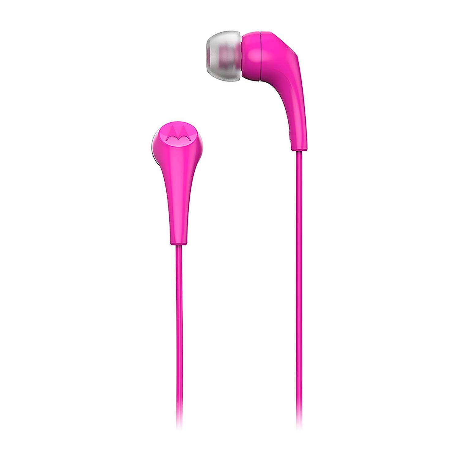 Auriculares Motorola Earbuds 2-s De 3,5 Mm, Color Rosa