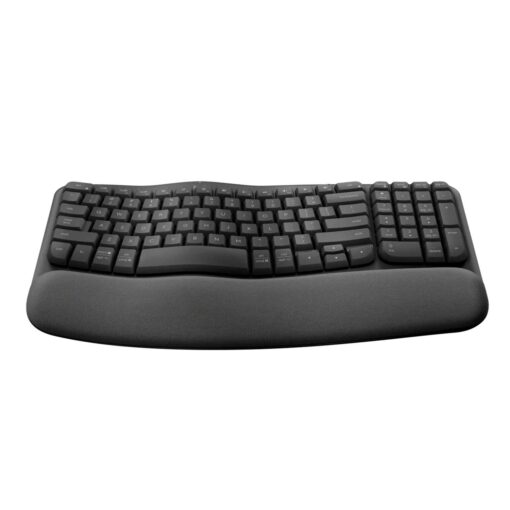 Teclado Inalámbrico Ergonómico Logitech Wave Keys 920-012278 - Negro