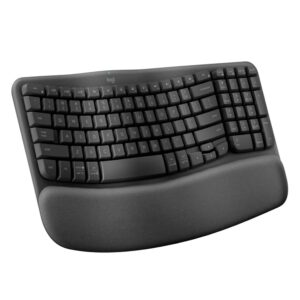Teclado Inalámbrico Ergonómico Logitech Wave Keys 920-012278 - Negro - Imagen 4