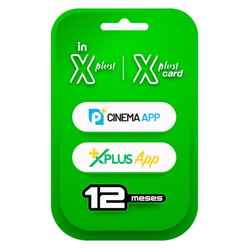 Tarjeta De Activación En Xplus Tarjeta Iptv Xplus App + Cinema App - 12 Meses