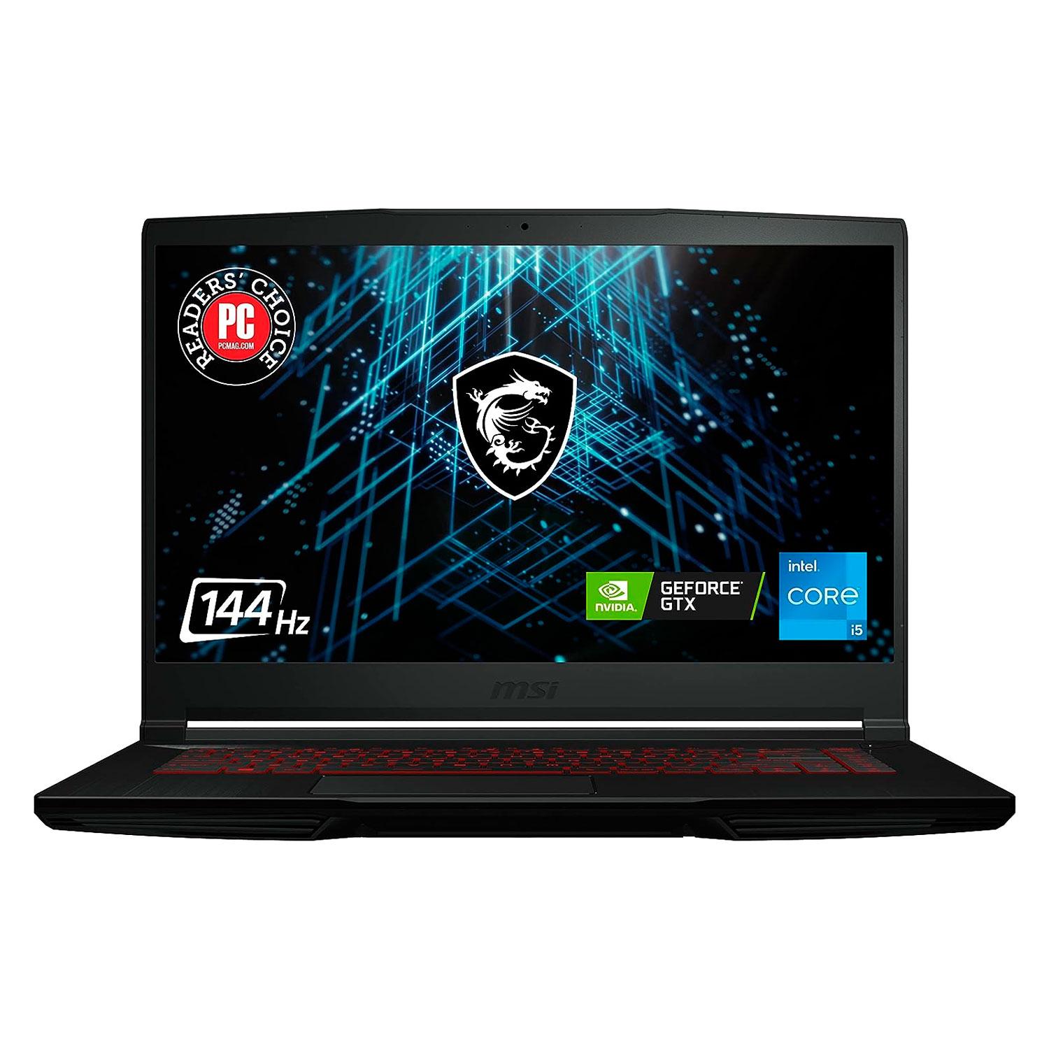 Notebook Para Juegos Msi Gf63 Thin 11uc-1276us De 15,6", Intel Core I5-12450h, Ssd De 512 Gb, 16 Gb De Ram, Nvidia Geforce Rtx 3050, Color Negro