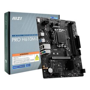Placa Madre Msi Pro H610m-s Pro Ddr4 Socket Lga 1700 Chipset Intel H610 Micro Atx