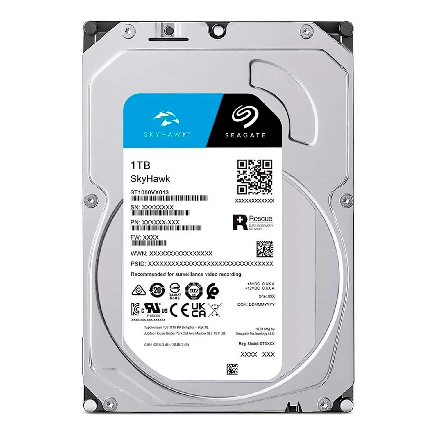 Hd Seagate Skyhawk Pull 1tb 3.5" Sata 3 5400rpm - St1000vx013