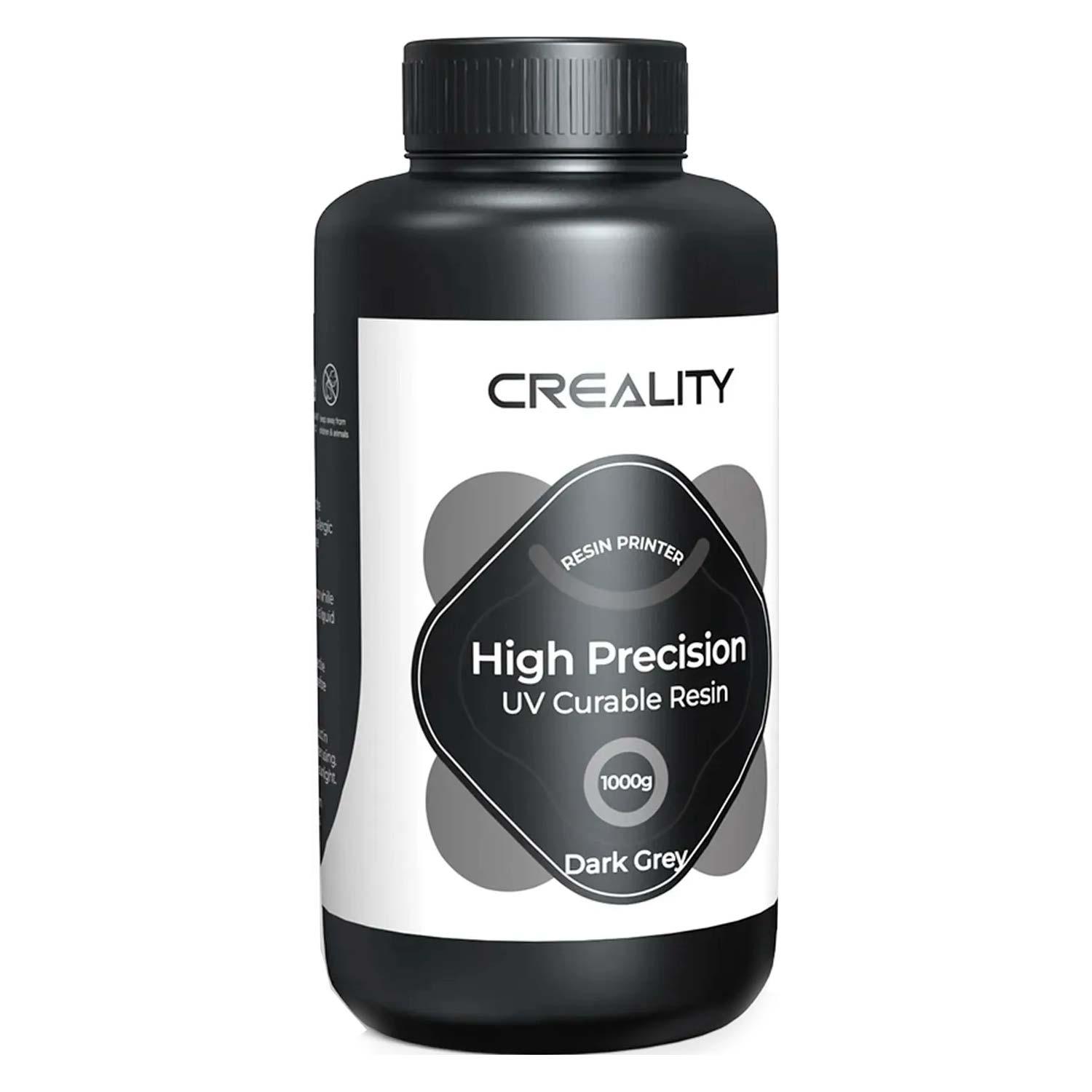 Resina De Alta Precisión 1kg Para Impresora 3d Creality - Plástico Gris Oscuro