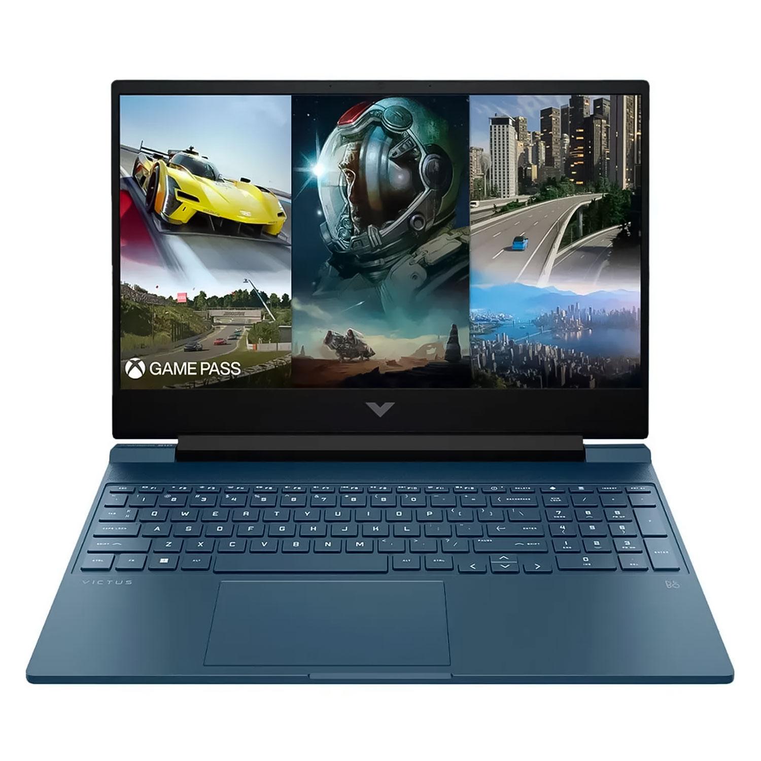 Notebook Para Juegos Hp Victus 15-fa1163dx De 15,6" Con Intel Core I7-12650h, Ssd De 512 Gb, 16 Gb De Ram, Nvidia Geforce Rtx 4050, Color Azul