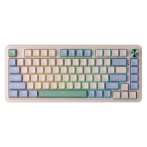 Teclado Inalámbrico Redragon Ucal K673 Pro K673cpg Rgb Con Interruptores De Diseño Rojo Y 75 % De Capacidad, Color Negro