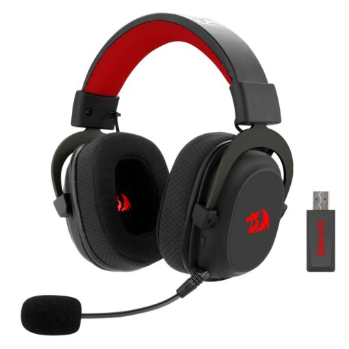 Auriculares Inalámbricos Para Juegos Redragon Zeus Pro Rgb, Color Negro