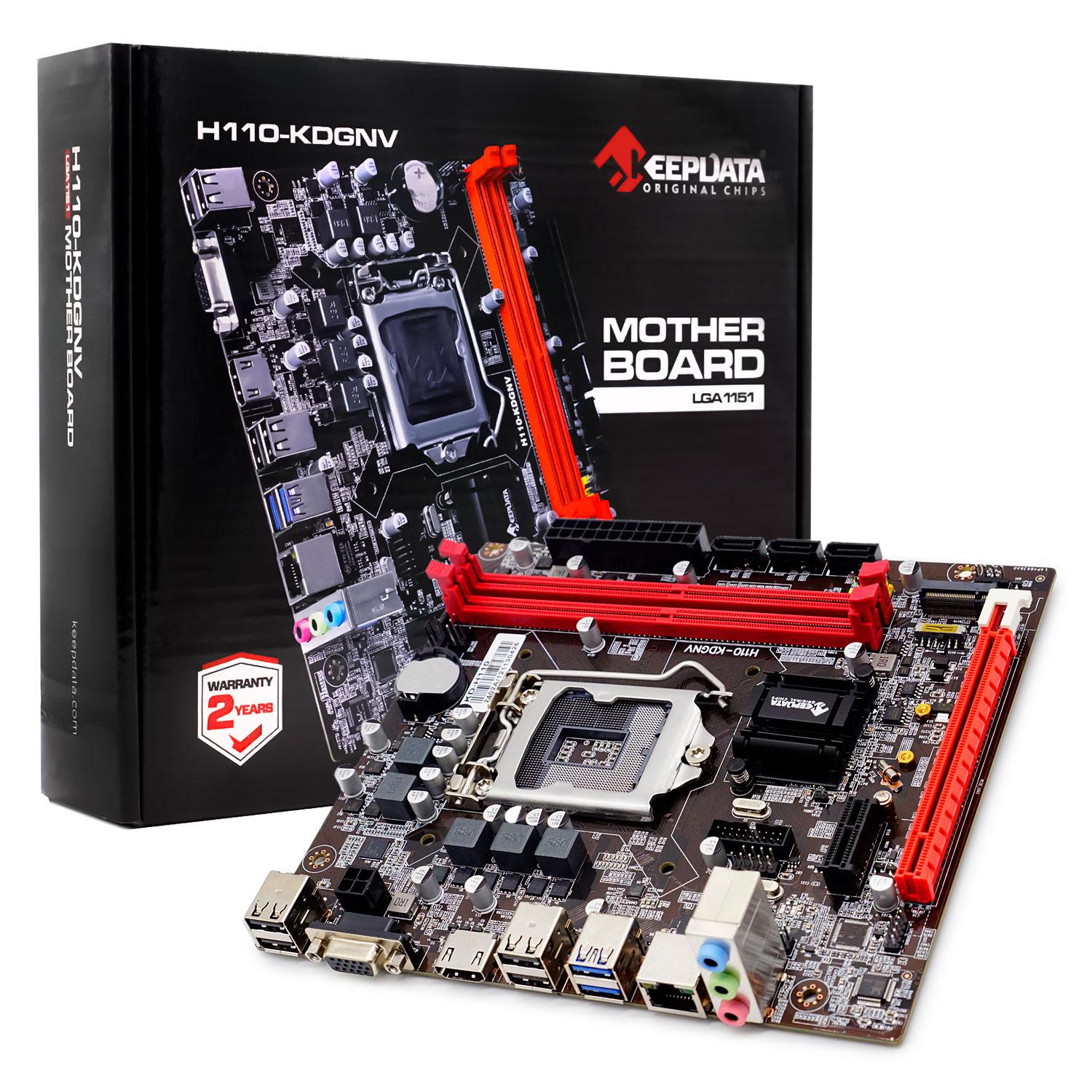 Placa Madre Keepdata H110-kdgnv Ddr4 Socket Lga 1151 Chipset Intel H110 Micro Atx