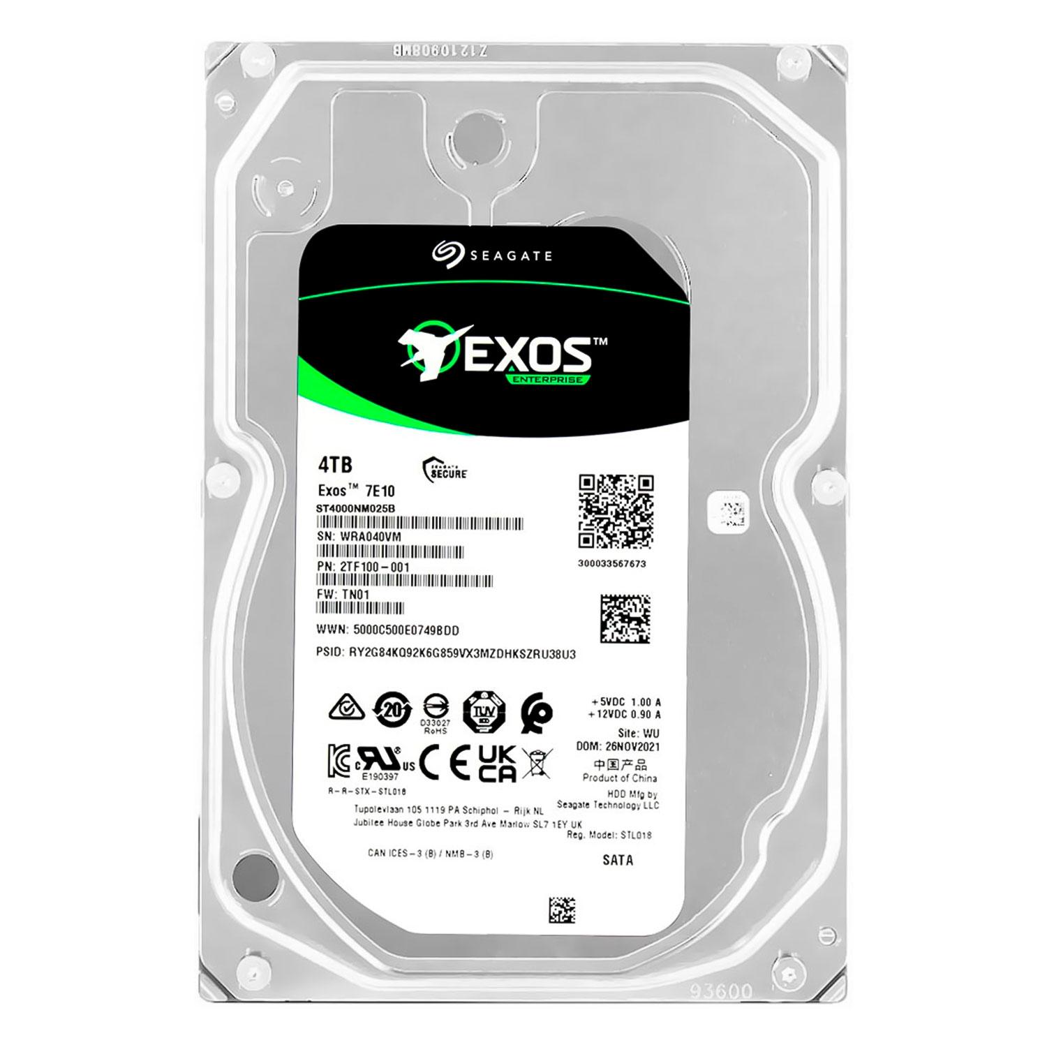 Alternative view of Disco Duro Para Servidor Seagate Exos Enterprise 7e10 De 4 Tb, 3,5", Sas, 7200 Rpm - St4000nm025b