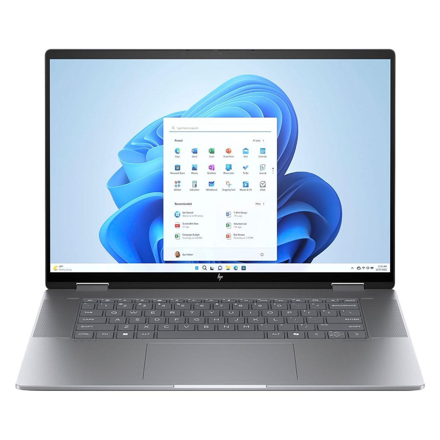 Notebook Hp Envy 16-ad0013dx De 15,6" Con Amd Ryzen 5 8640hs, 512 Ssd Y 8 Gb De Ram, Color Plateado