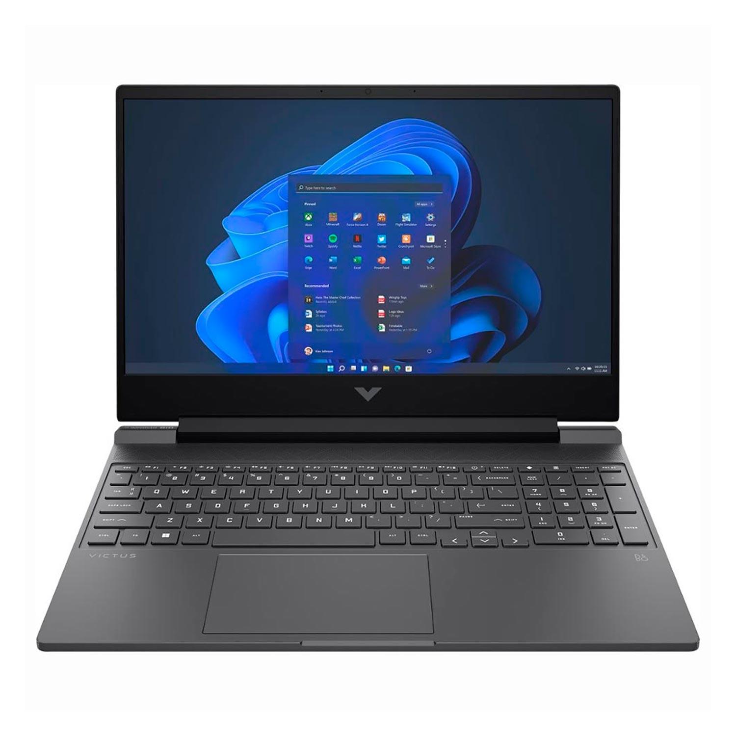 Notebook Para Juegos Hp Victus 15-fb2082wm De 15,6" Con Procesador Amd Ryzen R5 8645hs, Ssd De 512 Gb, 8 Gb De Ram, Nvidia Geforce Rtx 4050, Color Gris