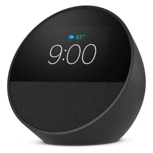 Smartwatch Despertador Inteligente Amazon Echo Spot 2024 Con Alexa, Color Negro