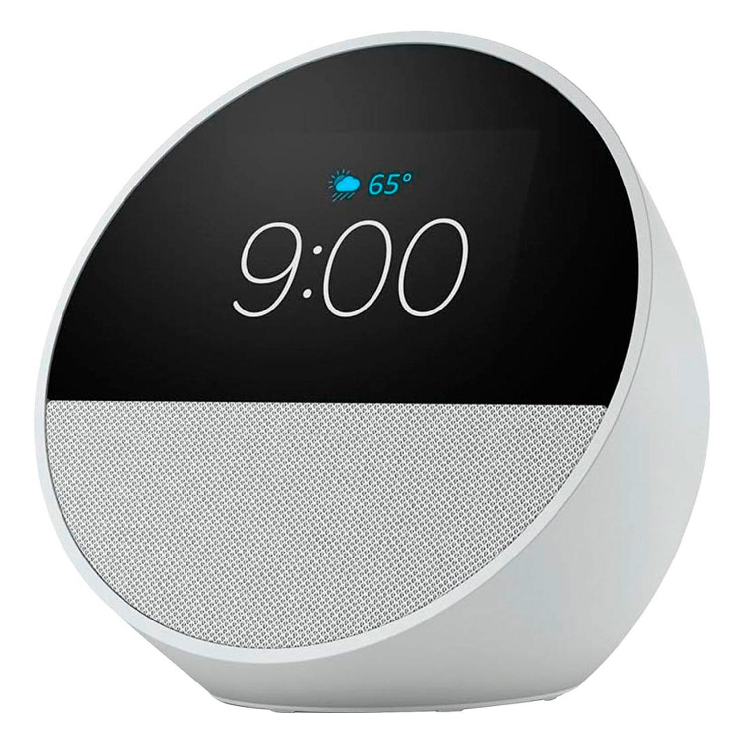 Reloj Despertador Inteligente Amazon Echo Spot 2024 Con Alexa, Color Blanco
