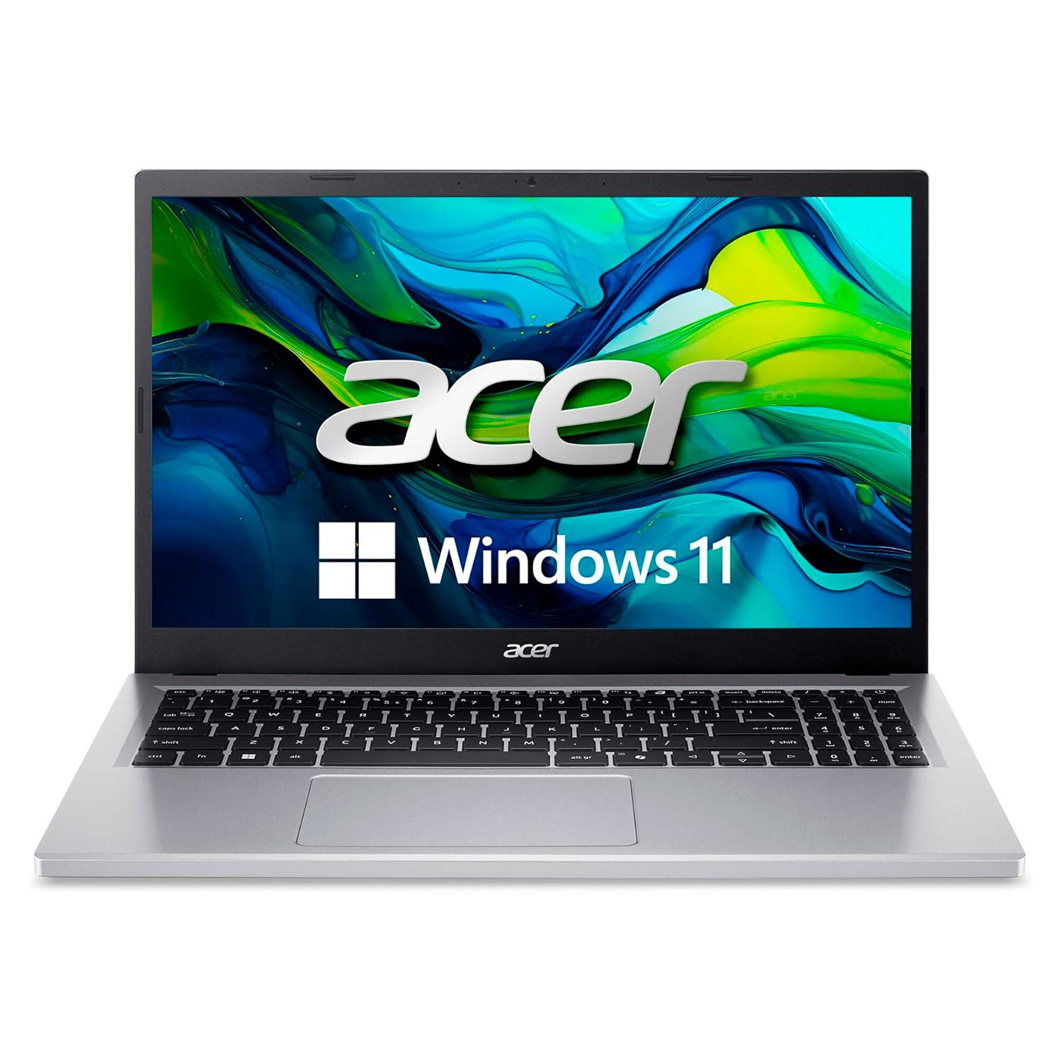 Notebook Acer Ag15-31p-3947 De 15,6" Con Procesador Intel Core I3-n305, 128 Gb, Ufs, 8 Gb De Ram, Color Plateado
