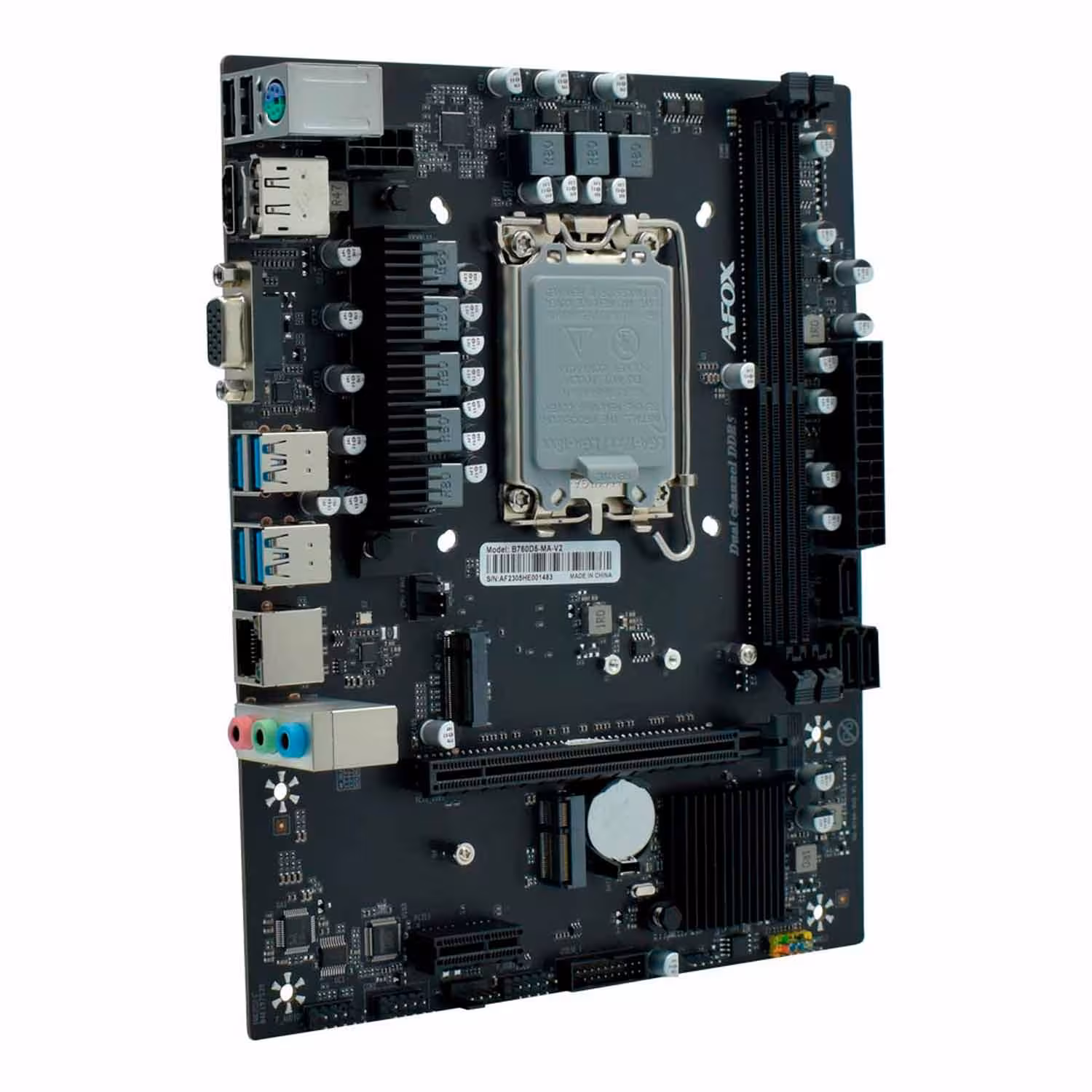 Alternative view of Placa Madre Afox B760d5-ma-v2 Ddr5 Socket Lga 1700 Chipset B760 Micro Atx - (caja Dañada)