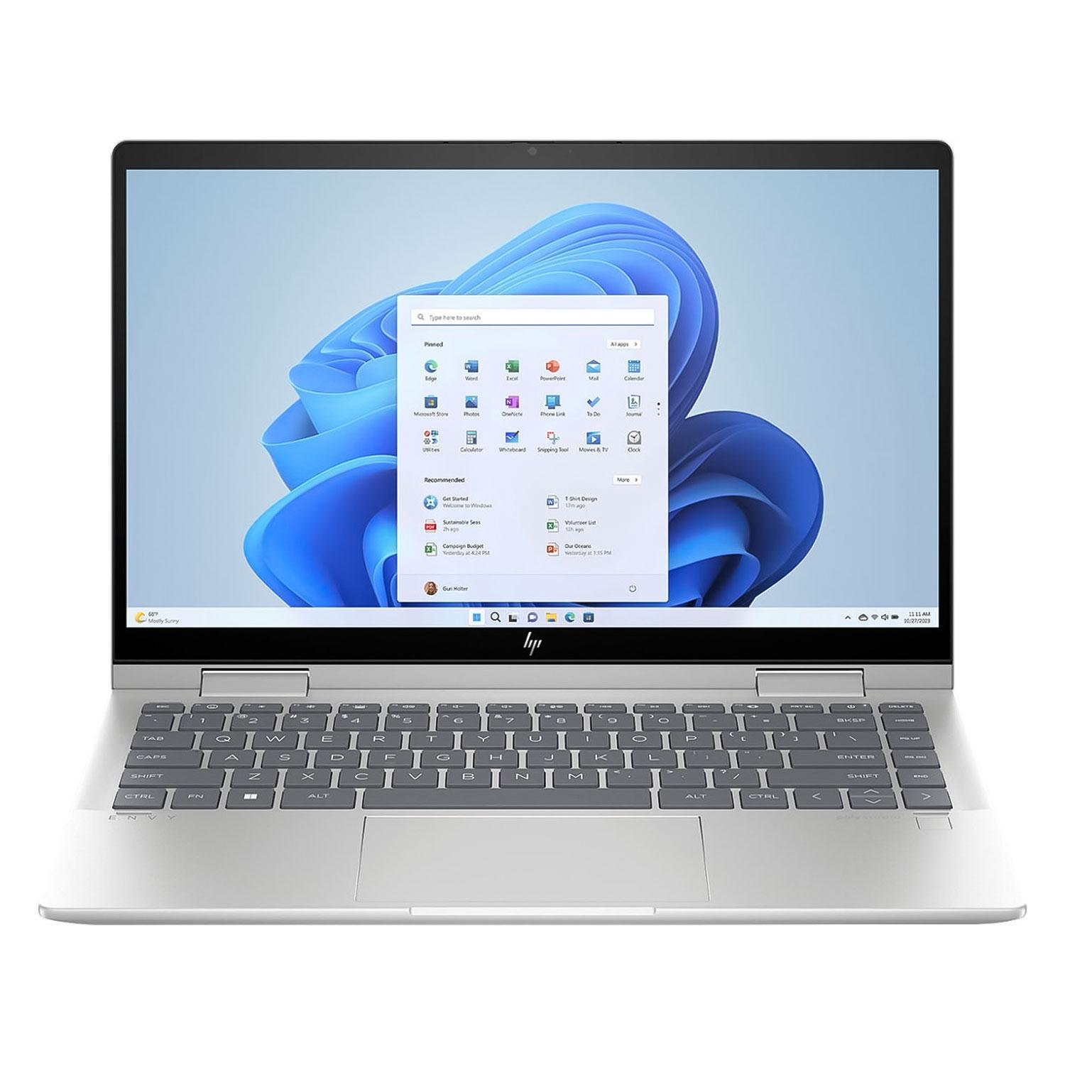 Notebook Hp Envy X360 14-es1023dx De 14 Pulgadas Con Intel Core I7 150u, 512 Gb, 16 Gb De Ram, Color Plateado