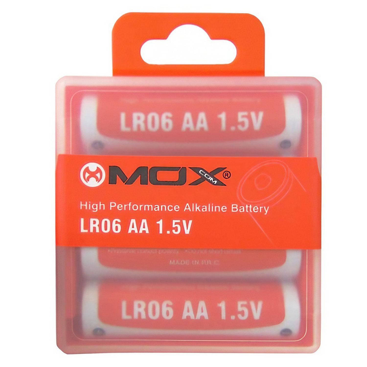 Pila Alcalina Mox Lr06 Aa/4 1.5v - 4 Unidades