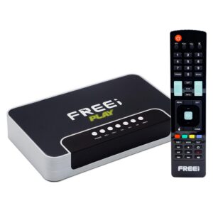 Receptor De Iptv Para Android Freei Play Wifi Hd - Negro Y Gris
