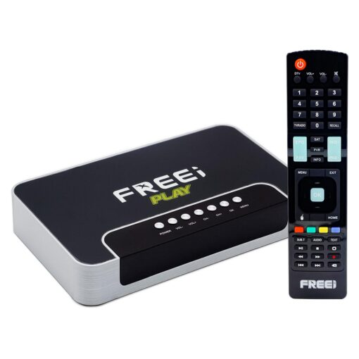 Receptor De Iptv Para Android Freei Play Wifi Hd - Negro Y Gris