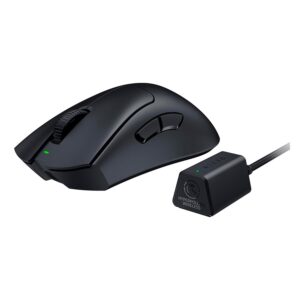 Mouse Inalámbrico Para Juegos Razer Deathadder V3 Pro+ Adaptador Hyperpolling - Imagen 2