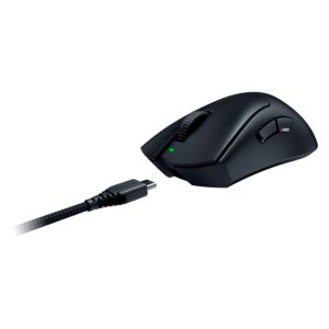 Mouse Inalámbrico Para Juegos Razer Deathadder V3 Pro+ Adaptador Hyperpolling - Imagen 4