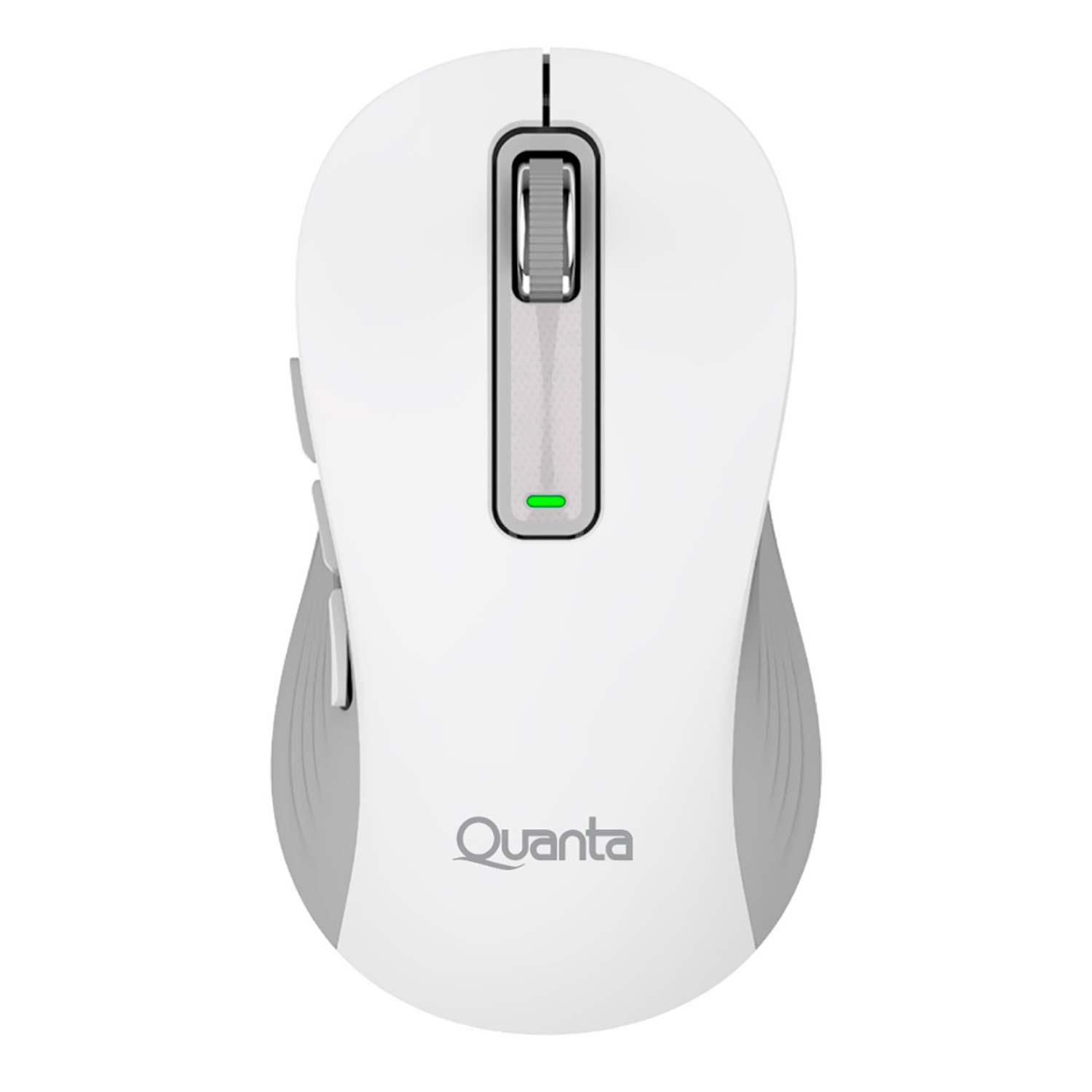 Mouse Inalámbrico Quanta Qtmoi40 1600 Dpi - Blanco