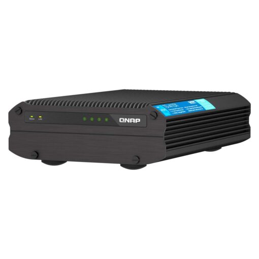 Qnap Ts-i410x-8g-us Servidor De Almacenamiento Nas Intel Atom X6425e De 4 Bahías - Negro