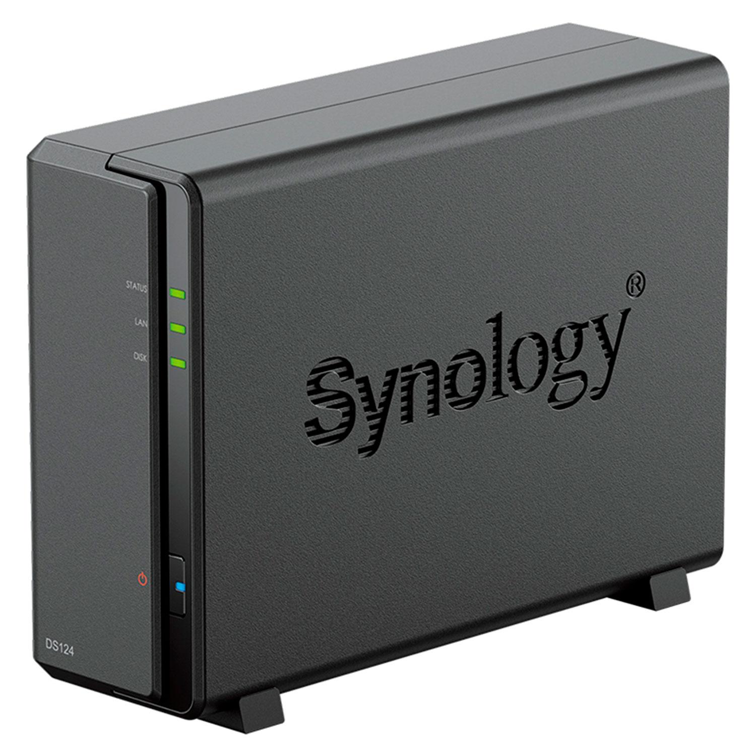 Server De Almacenamiento Nas Synology Diskstation Ds124 Realtek Rtd1619b - Negro