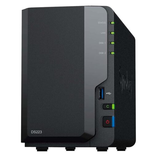 Server De Almacenamiento Nas Synology Diskstation Ds223 Realtek Rtd1619b - Negro