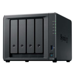 Servidor Nas De 4 Bahías Synology Diskstation Ds423+ Ddr4 Intel Celeron J4125, Color Negro