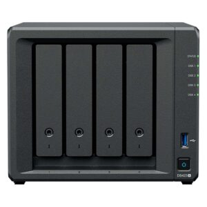 Servidor Nas De 4 Bahías Synology Diskstation Ds423+ Ddr4 Intel Celeron J4125, Color Negro - Imagen 2