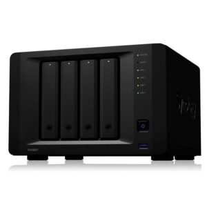 Server Nas Synology Deep Learning Nvr Dva3221 Ddr4 Intel Atom C3538 De 4 Bahías, Color Negro