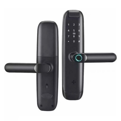 Cerradura Digital Biométrica Satellite Sl-75 - Color Negro