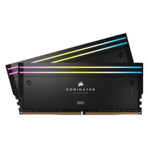 Memoria Ram Corsair Dominator Titanium Rgb De 32 Gb (2 X 16 Gb) Ddr5 De 6000 Mhz - Cmp32gx5m2b6000c30