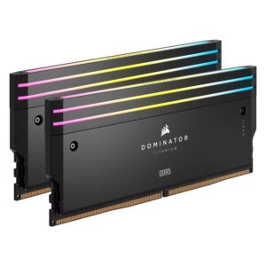 Memoria Ram Corsair Dominator Titanium Rgb De 32 Gb (2 X 16 Gb) Ddr5 A 6400 Mhz - Cmp32gx5m2b6400c32 - Imagen 2