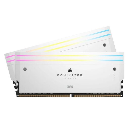 Memoria Ram Corsair Dominator Titanium Rgb De 32 Gb (2 X 16 Gb) Ddr5 A 6400 Mhz - Cmp32gx5m2b6400c32w