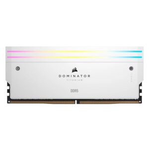 Memoria Ram Corsair Dominator Titanium Rgb De 32 Gb (2 X 16 Gb) Ddr5 A 6400 Mhz - Cmp32gx5m2b6400c32w - Imagen 3