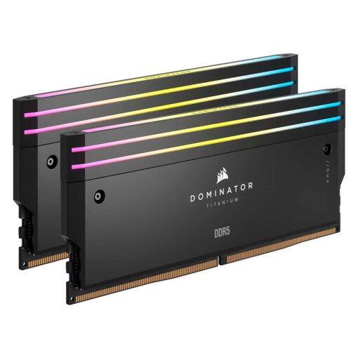 Alternative view of Memoria Ram Corsair Dominator Titanium Rgb De 32 Gb (2 X 16 Gb) Ddr5 A 6600 Mhz: Cmp32gx5m2x6600c32