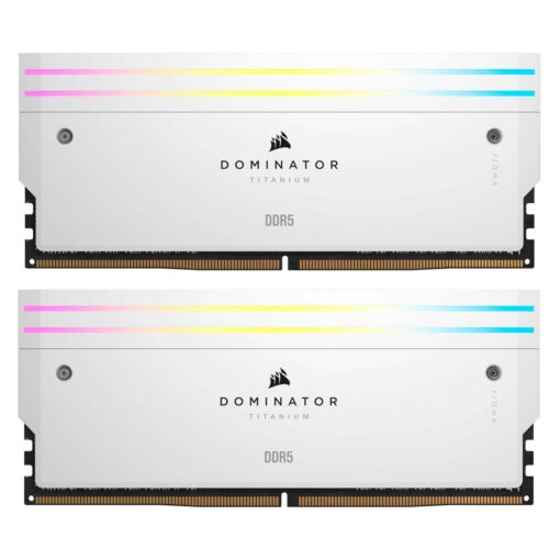 Memoria Ram Corsair Dominator Titanium Rgb De 64 Gb (2 X 32 Gb) Ddr5 De 6000 Mhz - Cmp64gx5m2b6000c30w